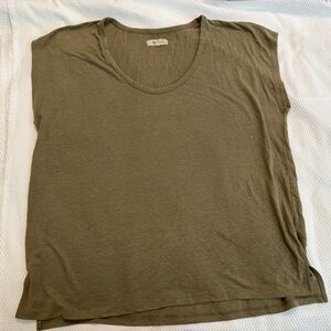 Madewell Olive Short Sleeve Tee